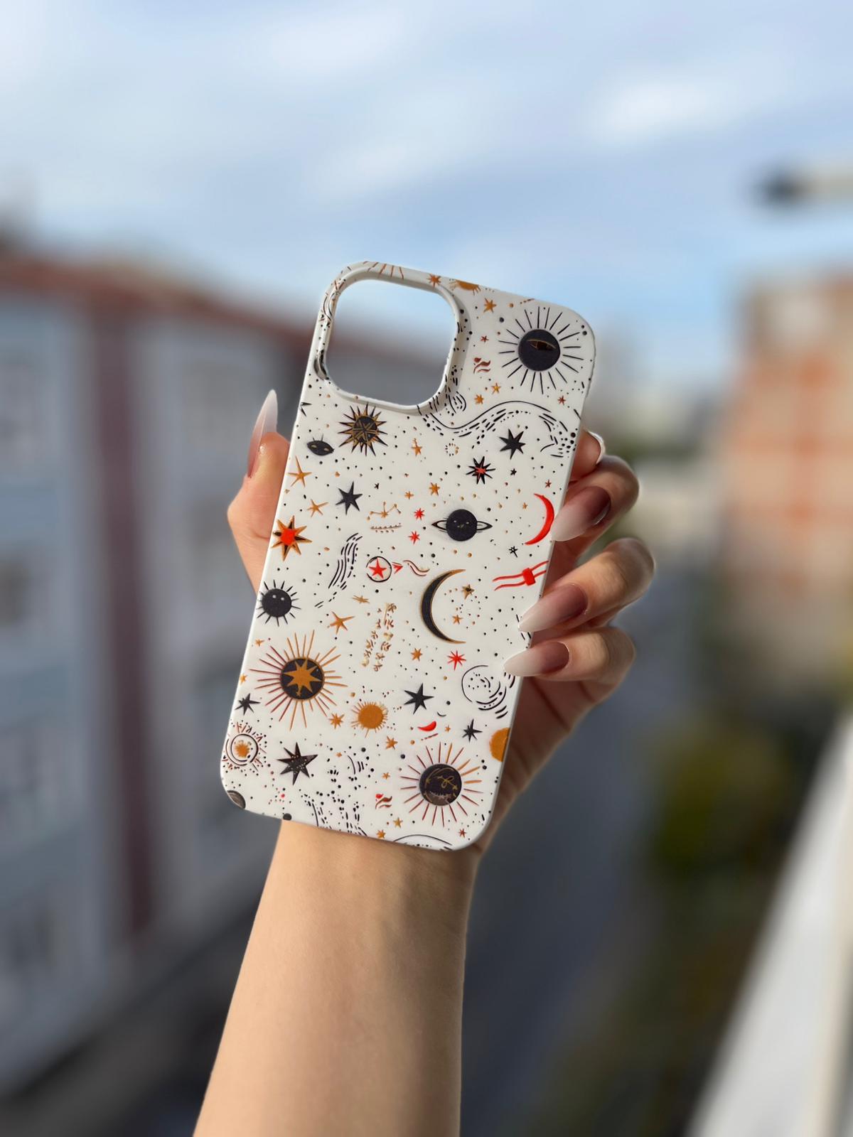 Uzay Temalı Lüx Premium İçi Kadifeli Telefon Kılıfı KOD 147