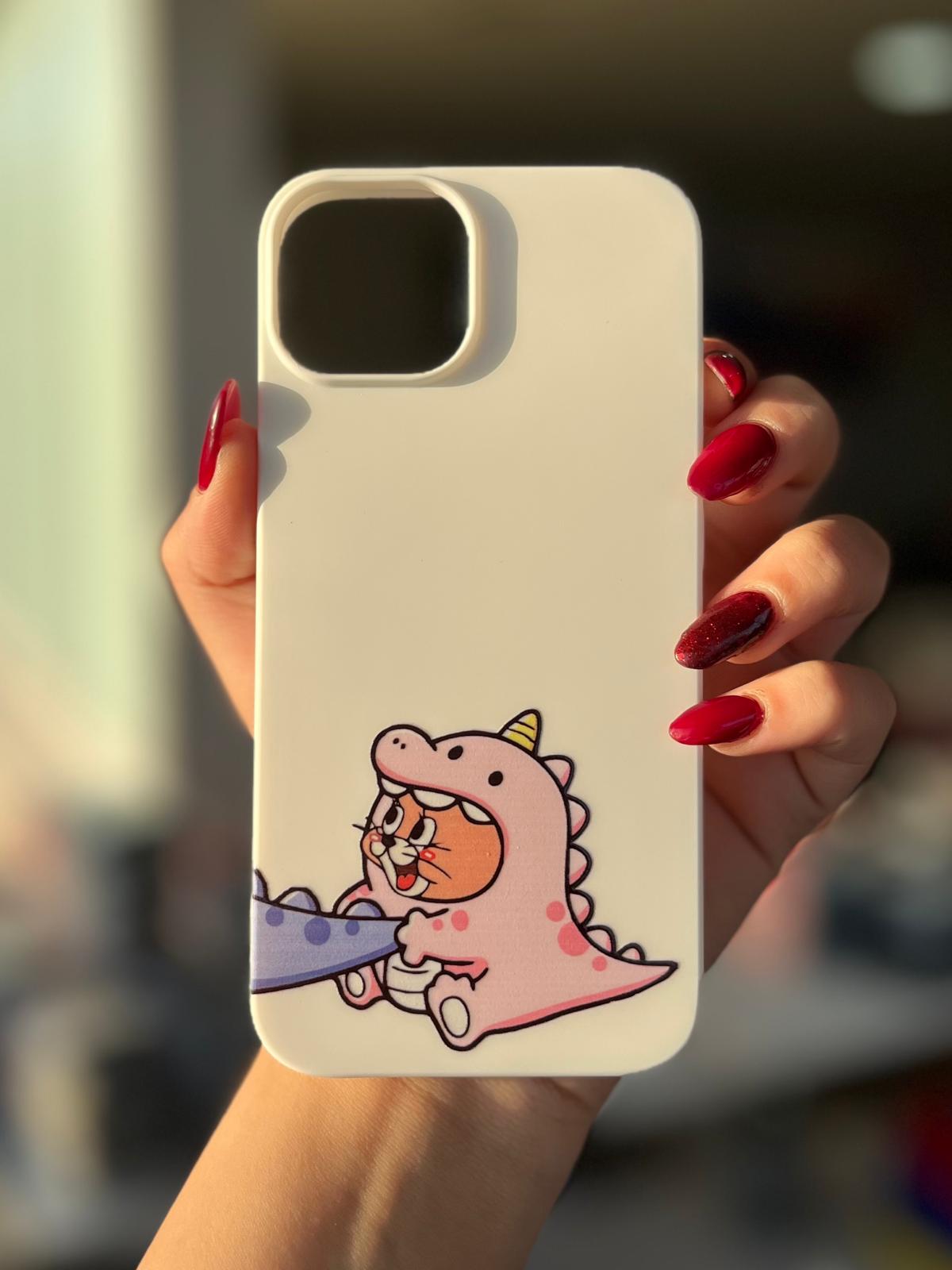 Tom ve Jerry Desenli Lüx Premium İçi Kadifeli Çift Telefon Kılıfı