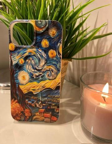 Sanat Temalı Lüx Premium İçi Kadifeli Telefon Kılıfı KOD 049