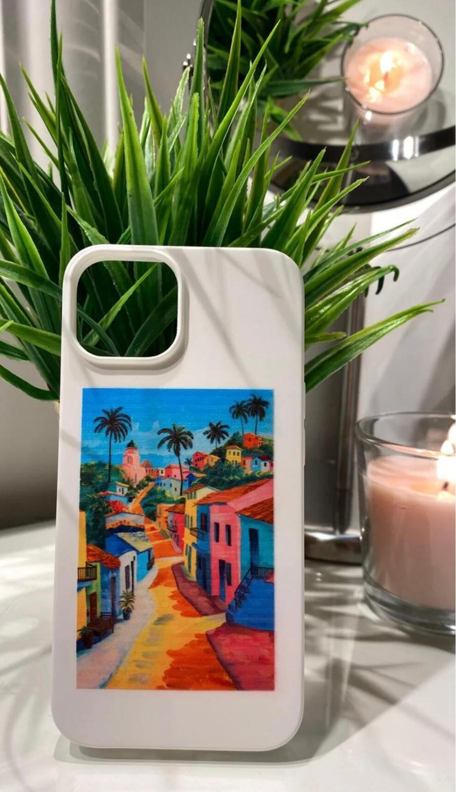 Sanat Temalı Lüx Premium İçi Kadifeli Telefon Kılıfı KOD 031
