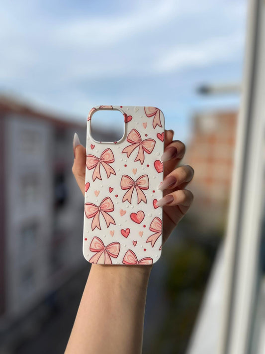 Fiyonk Temalı Lüx Premium İçi Kadifeli Telefon Kılıfı KOD 144