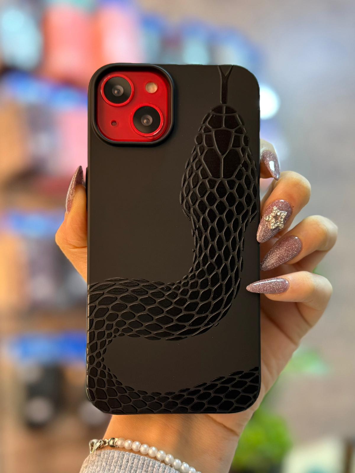 Yılan Temalı Lüx Premium İçi Kadifeli Telefon Kılıfı KOD 166
