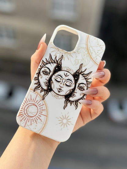3'lü Güneş Temalı Lüx Premium İçi Kadifeli Telefon Kılıfı KOD 148