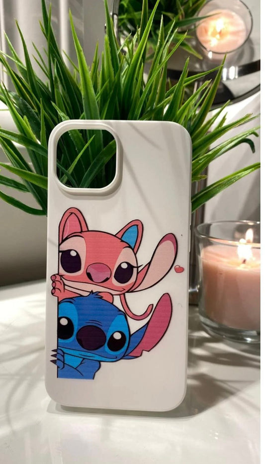 Stitch Temalı Lüx Premium İçi Kadifeli Telefon Kılıfı KOD 022
