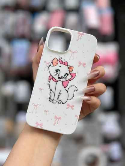 Kedi Temalı Lüx Premium İçi Kadifeli Telefon Kılıfı KOD 153