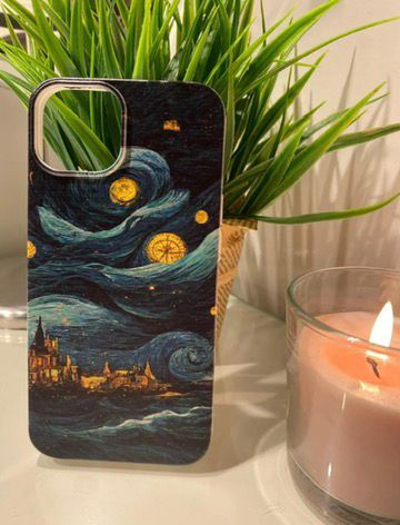 Sanat Temalı Lüx Premium İçi Kadifeli Telefon Kılıfı KOD 045