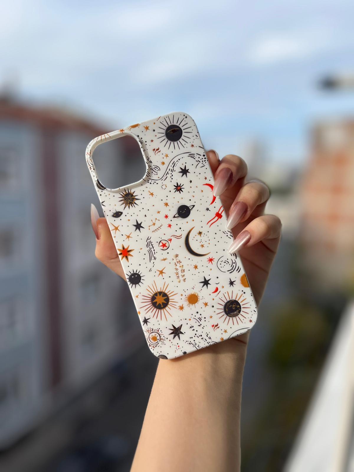 Uzay Temalı Lüx Premium İçi Kadifeli Telefon Kılıfı KOD 147