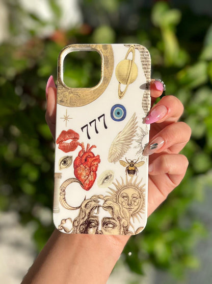 777 Temalı Lüx Premium İçi Kadifeli Telefon Kılıfı KOD 140