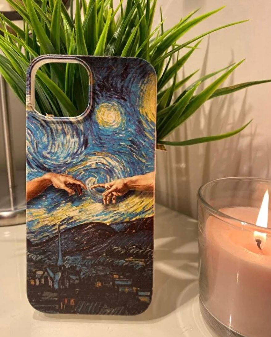 Sanat Temalı Lüx Premium İçi Kadifeli Telefon Kılıfı KOD 012