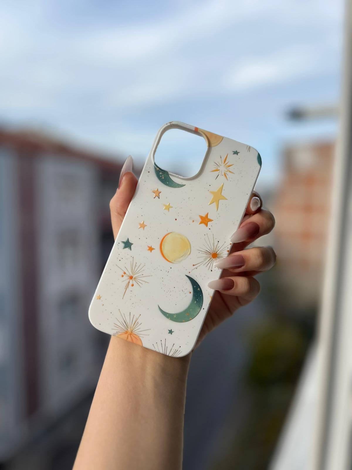 Uzay Temalı Lüx Premium İçi Kadifeli Telefon Kılıfı KOD 146