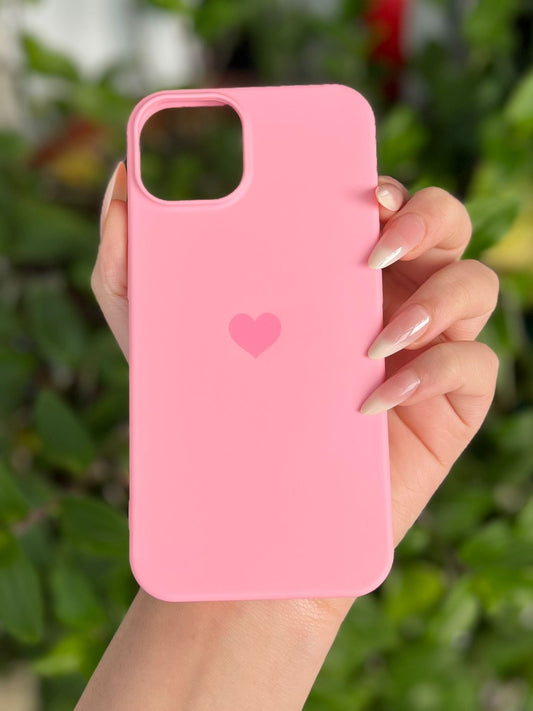 Kalp Temalı Lüx Premium İçi Kadifeli Telefon Kılıfı KOD 101