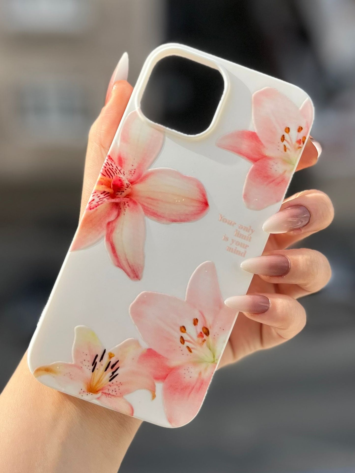 Çiçek Temalı Lüx Premium İçi Kadifeli Telefon Kılıfı KOD 151