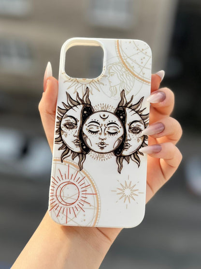 3'lü Güneş Temalı Lüx Premium İçi Kadifeli Telefon Kılıfı KOD 148