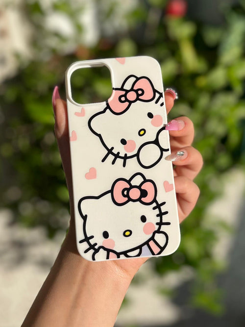 Hello Kitty Temalı Lüx Premium İçi Kadifeli Telefon Kılıfı KOD 131