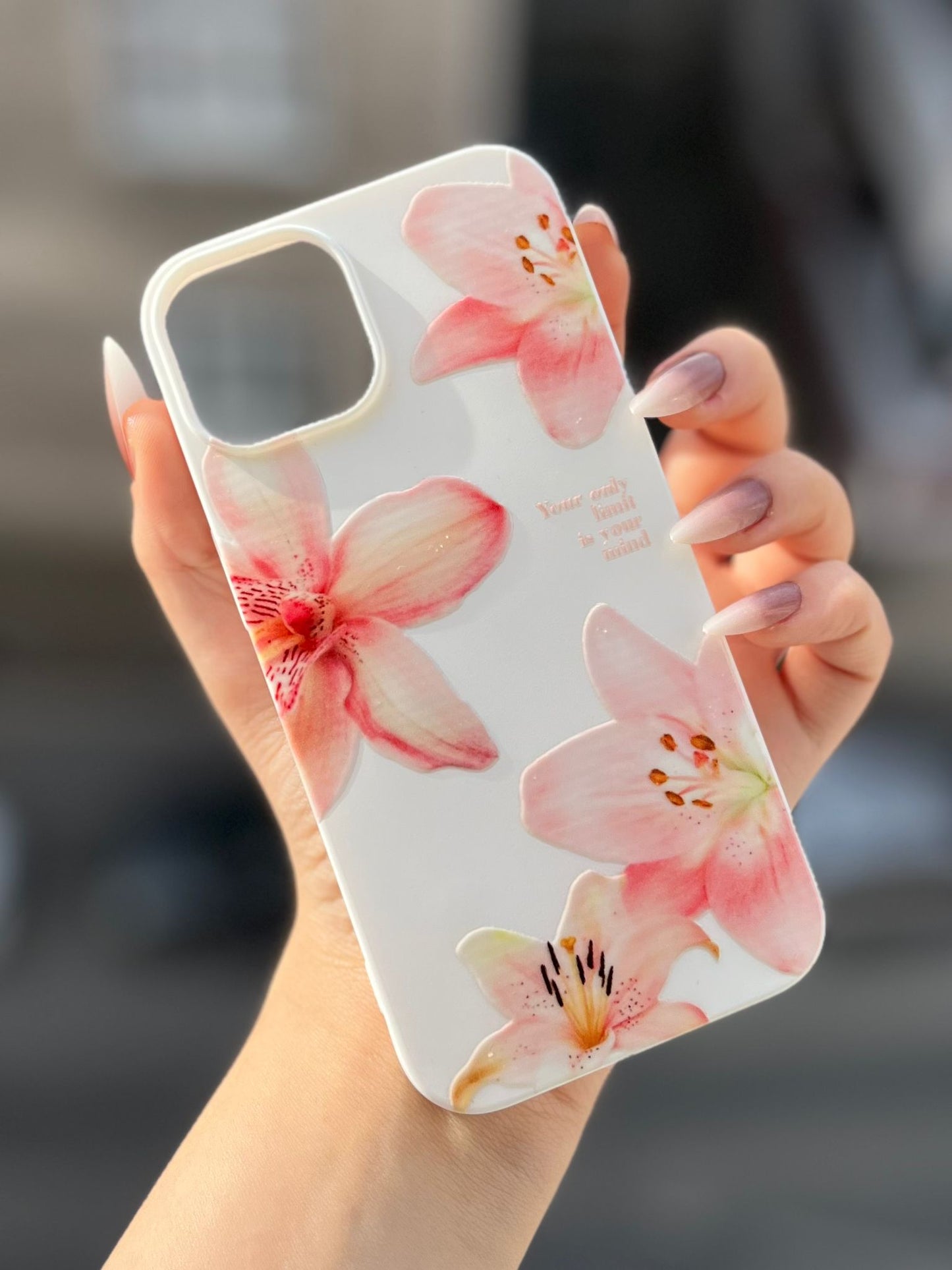 Çiçek Temalı Lüx Premium İçi Kadifeli Telefon Kılıfı KOD 151