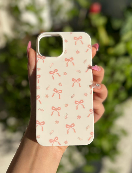 Pembe Fiyonk Temalı Lüx Premium İçi Kadifeli Telefon Kılıfı KOD 116