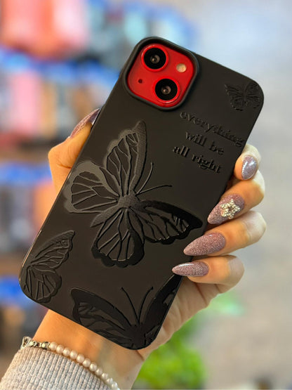 Kelebek Temalı Lüx Premium İçi Kadifeli Telefon Kılıfı KOD 165