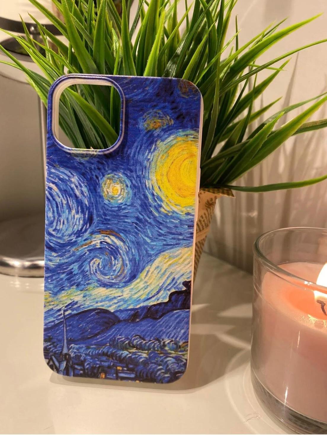 Sanat Temalı Lüx Premium İçi Kadifeli Telefon Kılıfı KOD 035