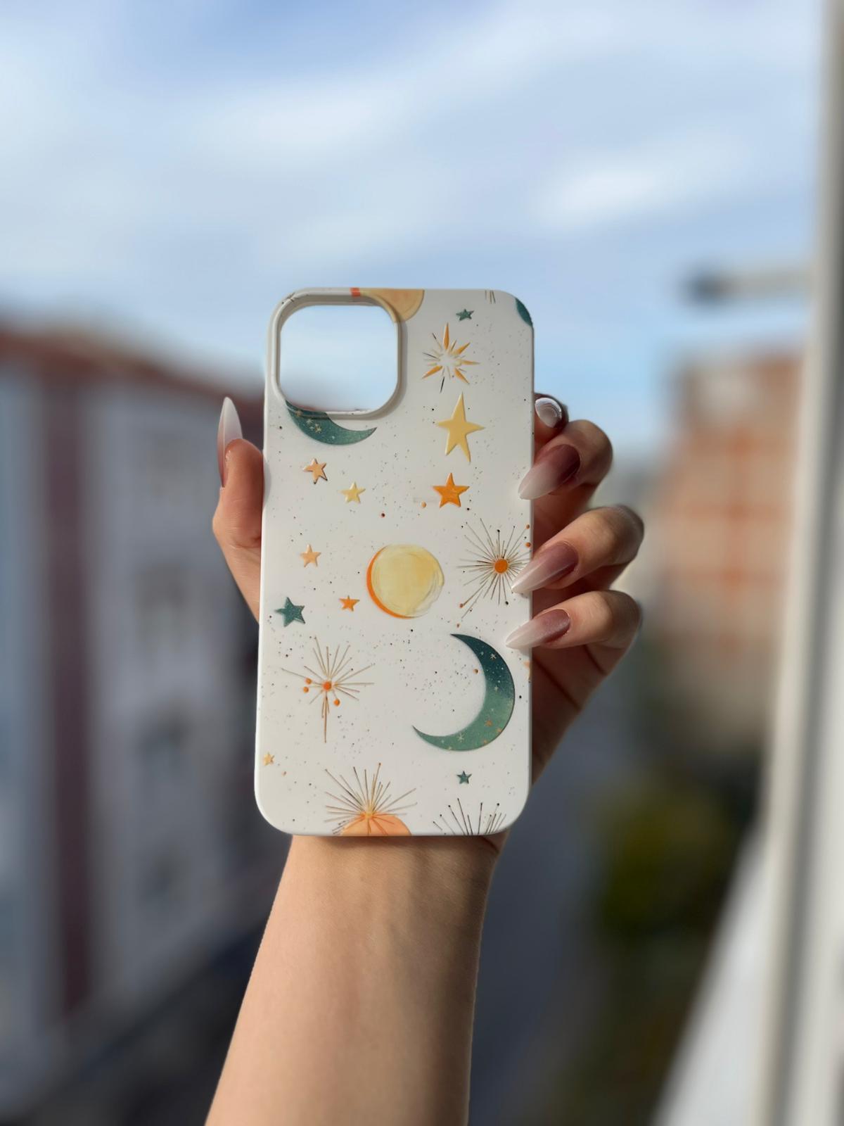 Uzay Temalı Lüx Premium İçi Kadifeli Telefon Kılıfı KOD 146
