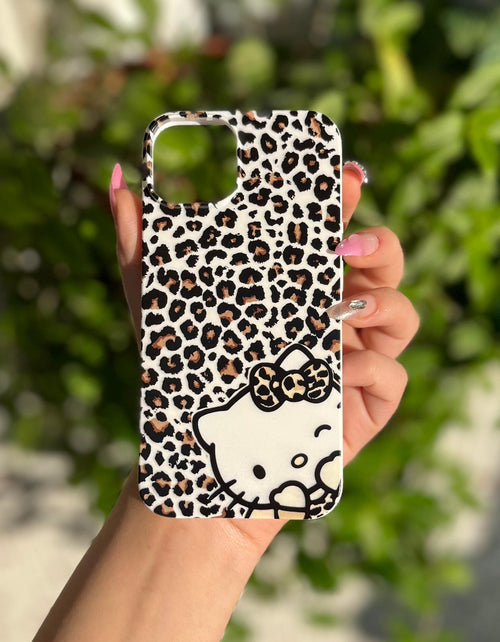 Benekli Hello Kitty Temalı Lüx Premium İçi Kadifeli Telefon Kılıfı KOD 136